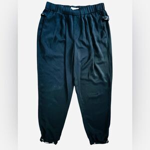 Helmut Lang Black Jogger Pants Women's Size 6 Soft Casual Cropped Relaxed Fit
